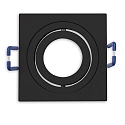 Cadre de montage MR11/GU10 MINI SPOT angulaire, pivotant, noir