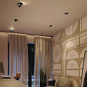 ISOLED Lumière encastrée SPHERE pivotant, rotatif IP54, or, noir gradable 10W 500lm 2700K CRI 90-100