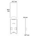 ISOLED end cap EC 120 HALON 2 pcs., with cover, black