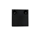 end cap EC 132 CURTAIN 10 ONE FLAT 2 pcs., black