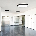 ISOLED Luminaire de plafond DN600 PHASE CCT Switch, multipower IP44, noir gradable