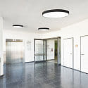 ISOLED Luminaire de plafond DN600 PHASE CCT Switch, multipower IP44, noir gradable