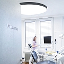 ISOLED Luminaire de plafond DN1000 PHASE CCT Switch, multipower IP44, noir gradable