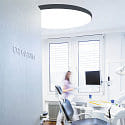 ISOLED Luminaire de plafond DN1000 PHASE CCT Switch, multipower IP44, noir gradable