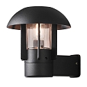 Luminaire mural d�ext�rieur HEIMDAL E27 IP44, noir , transparent