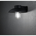 Outdoor wall luminaire MANI, E27 max. 60W, E27 max. 60W, black aluminium / clear glass