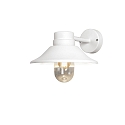 Luminaire mural d’extérieur VEGA avec abat-jour E27 IP54, blanche gradable