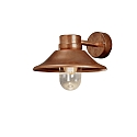 Luminaire mural d’extérieur VEGA avec abat-jour E27 IP54, cuivre gradable