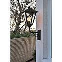 Konstsmide Luminaire mural d�ext�rieur BENU E27 IP23, couleurs fum�e, noir 