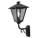 Konstsmide Luminaire mural d�ext�rieur BENU E27 IP23, couleurs fum�e, noir 
