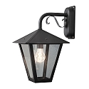 Konstsmide Luminaire mural d�ext�rieur BENU Bas E27 IP23, couleurs fum�e, noir 