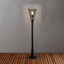 Luminaire d'all�es BENU E27 IP23, couleurs fum�e, acier