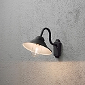 Luminaire mural d'ext�rieur VEGA E27 IP23, noir , transparent