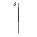 T�te de luminaire VEGA E27 IP23, noir , transparent