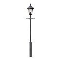 Tête de luminaire VIRGO à 1 flamme E27 IP23, couleurs fumée, noir 
