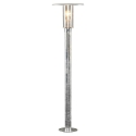 Konstsmide Path luminaire MODE, protected against vandalism, E27 max. 60W, galvanised steel, clear polycarbonate glass