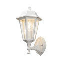 Konstsmide Luminaire mural d'extérieur BIG à 1 flamme, grand E27 IP23, transparent, blanche