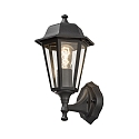 Luminaire mural d'extérieur BIG à 1 flamme, grand E27 IP23, noir , transparent
