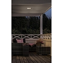 Recessed outdoor HighPower LED ceiling spot, IP44, 6W 3000K 550lm
