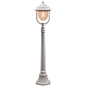 Path luminaire PARMA, E27 max. 75W, white aluminium / clear acrylic glass