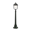 Path luminaire PARMA, E27 max. 75W, green, aluminium / clear acrylic glass