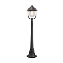 Path luminaire PARMA, E27 max. 75W, black aluminium / clear acrylic glass