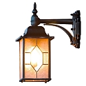 Luminaire mural d�ext�rieur MILANO Bas E27 IP43, limpide, satin�, noir , argent