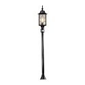 Luminaire d'all�es MILANO avec d�tecteur de mouvement E27 IP43, limpide, satin�, noir , argent