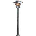 Luminaire d'all�es MODENA E27 IP23, acier, transparent