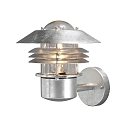 Luminaire mural d�ext�rieur MODENA haut E27 IP44, acier, transparent
