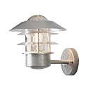 Luminaire mural d�ext�rieur MODENA haut E27 IP44, acier, transparent