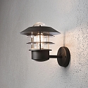 Luminaire mural d�ext�rieur MODENA haut E27 IP44, noir , transparent