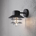 Luminaire mural d�ext�rieur MODENA Bas E27 IP44, noir , transparent