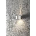 Luminaire mural d'ext�rieur MODENA haut bas G9 IP44, transparent, blanche