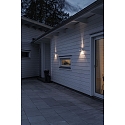 Konstsmide Luminaire mural d'ext�rieur MODENA haut bas G9 IP44, transparent, blanche