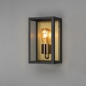 Konstsmide outdoor wall luminaire CARPI E27 IP44, brass, black dimmable