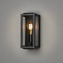 Konstsmide glass for CARPI E27 IP44, black dimmable