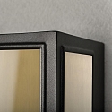 Konstsmide outdoor wall luminaire CARPI E27 IP44, brass, black dimmable