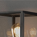 Konstsmide outdoor wall luminaire CARPI E27 IP44, black dimmable