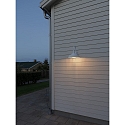 Luminaire mural d’extérieur TRAPANI Bas, grand, rond E27 IP44, noir gradable