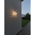 Luminaire mural d’extérieur OLBIA Bas, rond, langue E27 IP44, blanche gradable
