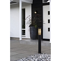 Luminaire d'allées PISTOIA E27 IP54, noir gradable