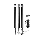 Lampe � piquet de terre AMALFI grand, lot de 3 IP44, noir 