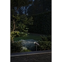 Konstsmide 12V HighPower LED groundspike spot ANDRIA, focusable light outlet 18-60°, 6W 3000K 210lm, anthracite aluminium / clear glass