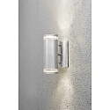 Luminaire mural d'ext�rieur MODENA haut bas GU10 IP44, acier, transparent