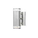 Outdoor wall spot MODENA UP/DOWN SINGLE, 2x GU10 max. 35W, galvanised steel / clear acrylic glass