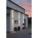 Outdoor wall spot MODENA UP/DOWN SINGLE, 2x GU10 max. 35W, galvanised steel / clear acrylic glass