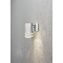 Luminaire mural d'ext�rieur MODENA Bas GU10 IP44, acier, transparent