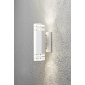 Luminaire mural d'ext�rieur MODENA haut bas GU10 IP44, transparent, blanche