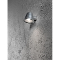 Outdoor wall luminaire TRIESTE, GU10 max. 35W, galvanised steel / clear acrylic glass